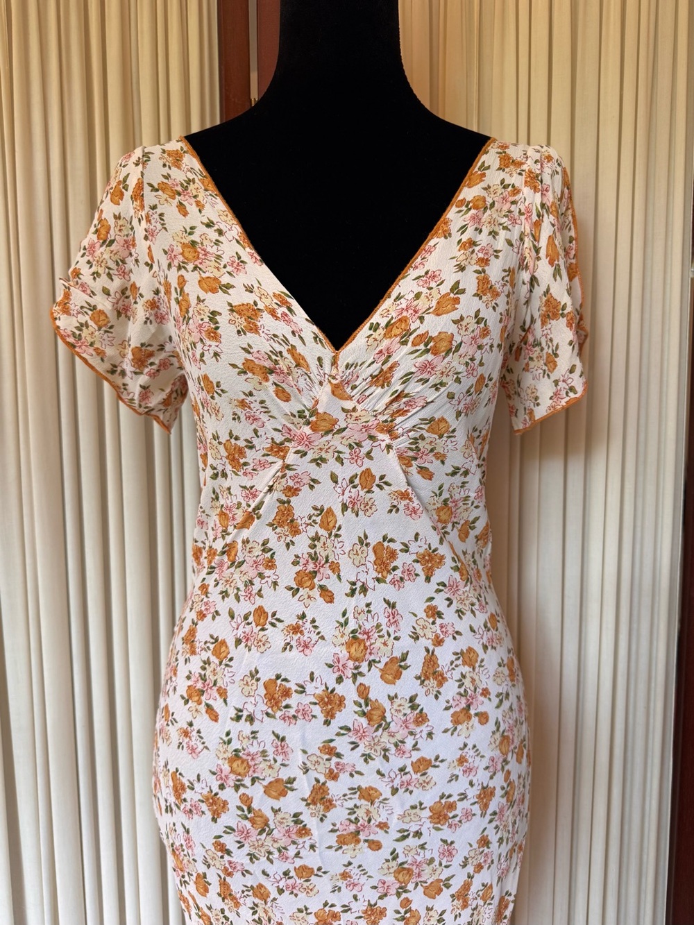 Y2K Vintage Floral Ditsy Midi Slip Dress